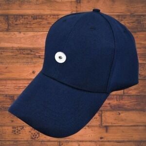Blue Snap Button Baseball Hat